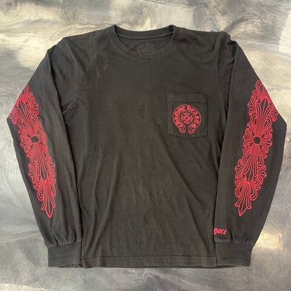 Chrome Hearts Deadly Doll Fire of Love Longsleeve Tee Black