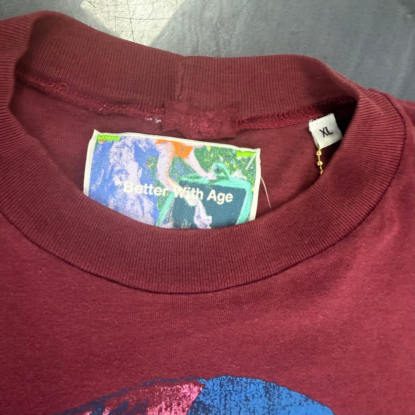 Better With Age Junk Tee Maroon