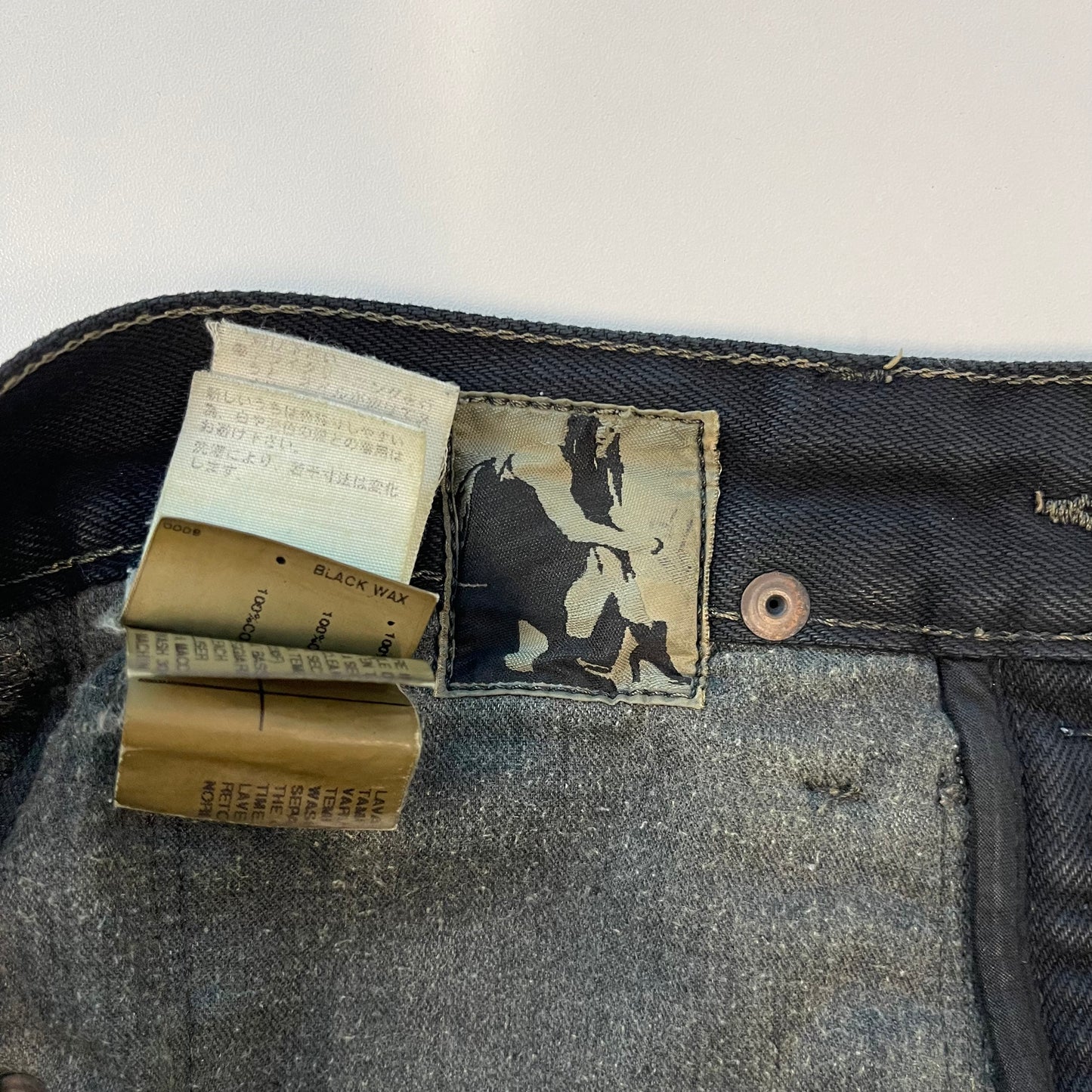 Rick Owens Black Waxed Detroit Jeans