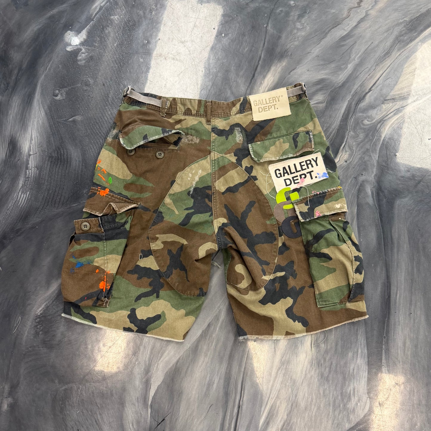 Gallery Dept. G Patch Camo Shorts