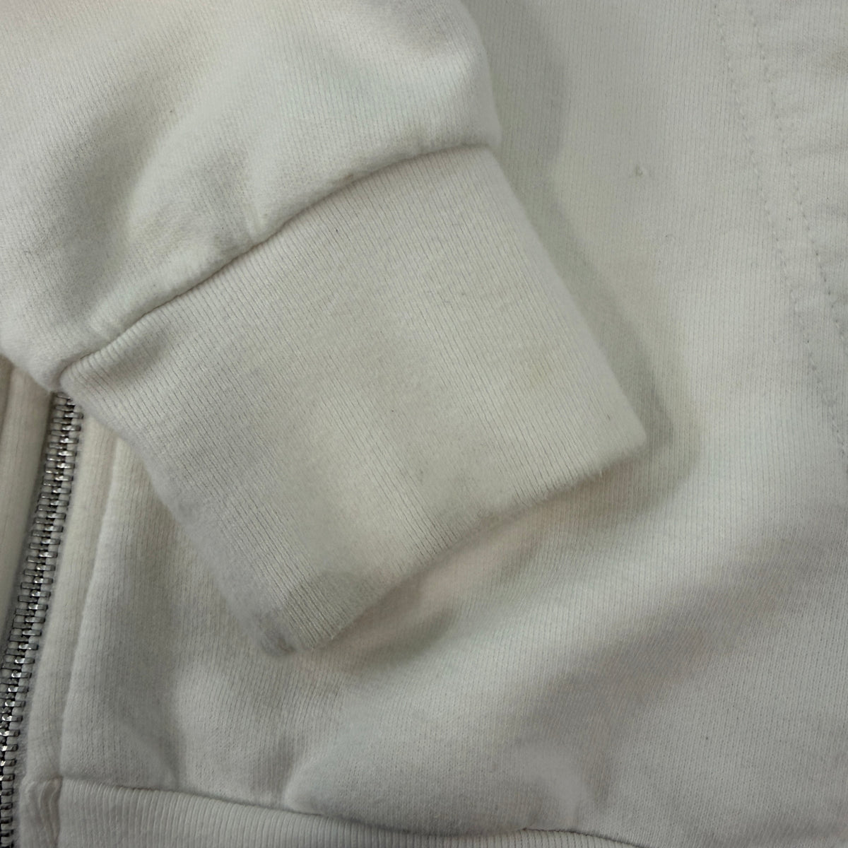 Chrome Hearts Scroll Logo White Zip Up Hoodie