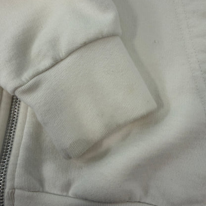 Chrome Hearts Scroll Logo White Zip Up Hoodie