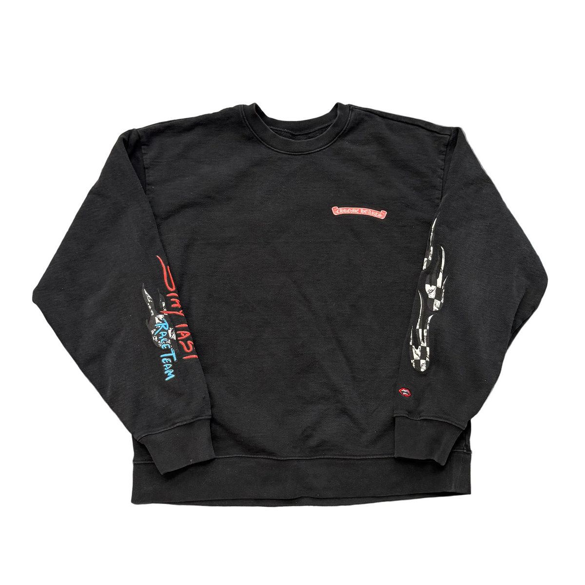 Chrome Hearts x Matty Boy Stay Fast Black Crewneck Sweatshirt