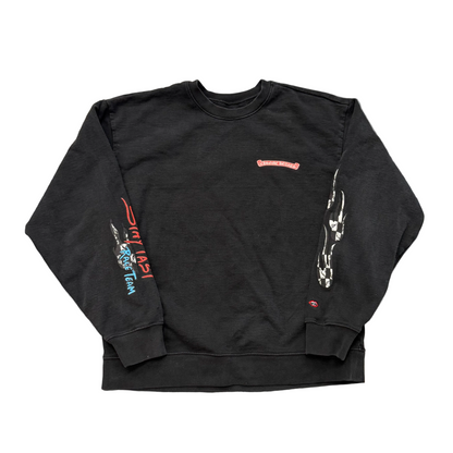 Chrome Hearts x Matty Boy Stay Fast Black Crewneck Sweatshirt