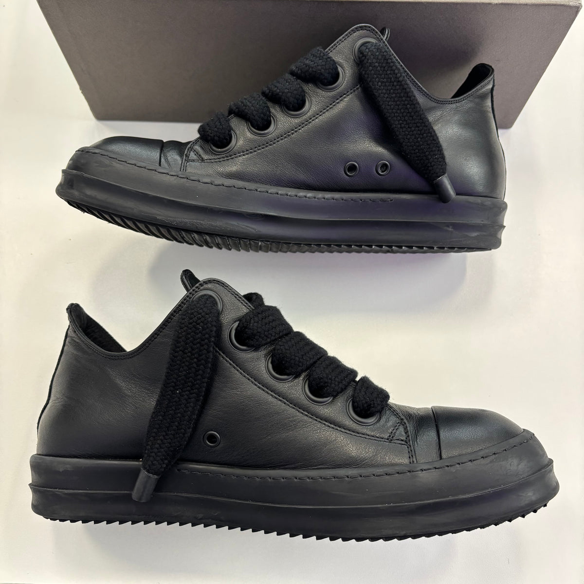 Rick Owens Jumbo Lace Ramone Low Black (Used)