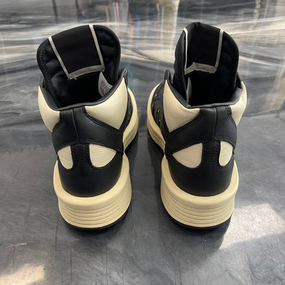 Rick Owens X Drkshdw  TURBOWPN Mid 'Black Cloud Cream' (USED)