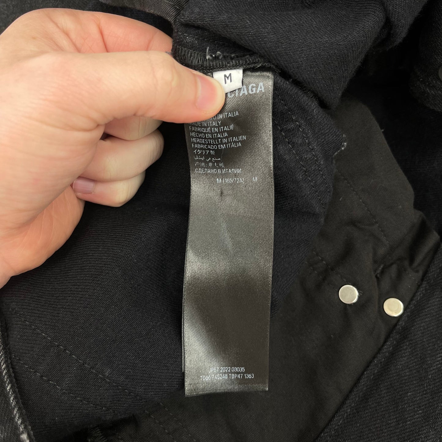 Balenciaga Mud Show Destroyed Denim Jeans
