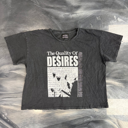 Matière De Désirs Quality Of Desires Tee Vintage Black