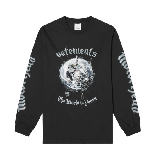 VETEMENTS x Motorhead Long Sleeve World Oversized Tee