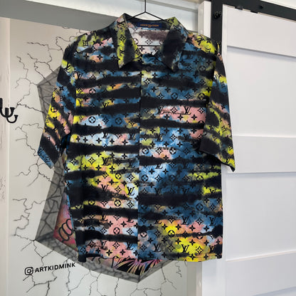 Louis Vuitton Rip Dyed Zip Shirt