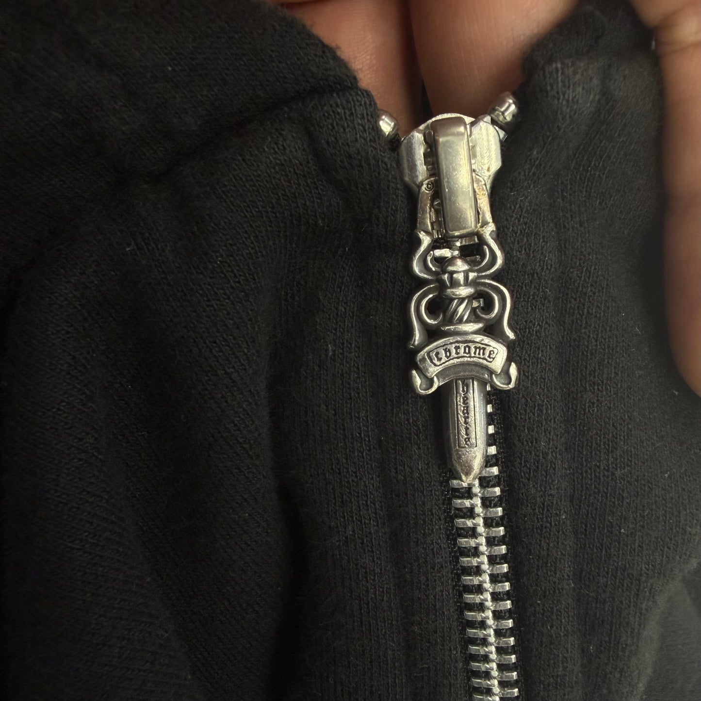 Chrome Hearts T-Bar USA Exclusive Zip-Up Hoodie