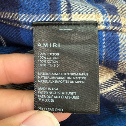 Amiri x TGCW The Great City Workshop Blue Plaid Flannel Shirt