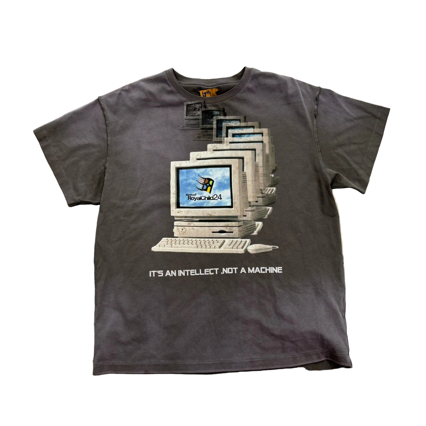 Birth Of Royal Child Windows 24 Grey Tee