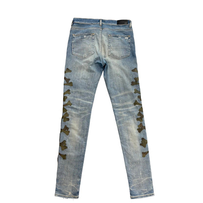 AMIRI Camo Bones Skinny Jeans