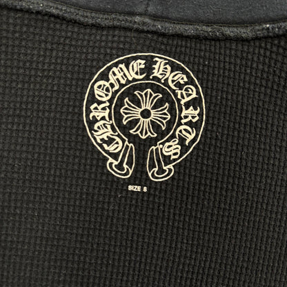 Chrome Hearts Vintage Gold Horseshoe Thermal Zip Up Hoodie