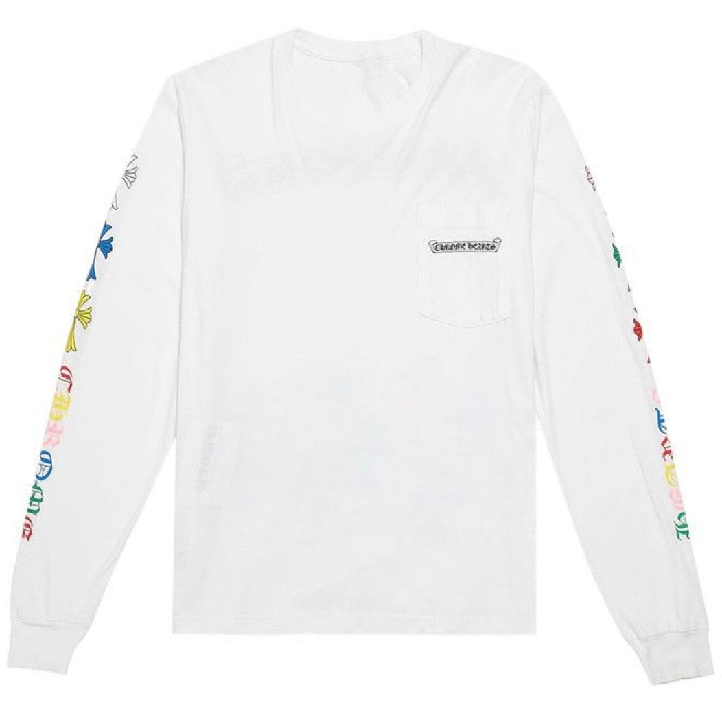 Chrome Hearts Multi Color Cross Long-Sleeve White
