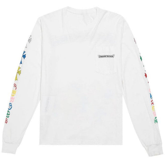 Chrome Hearts Multi Color Cross Long-Sleeve White