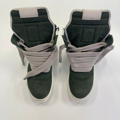 Rick Owens Jumbolace Geobasket Army Green (USED NO BOX)
