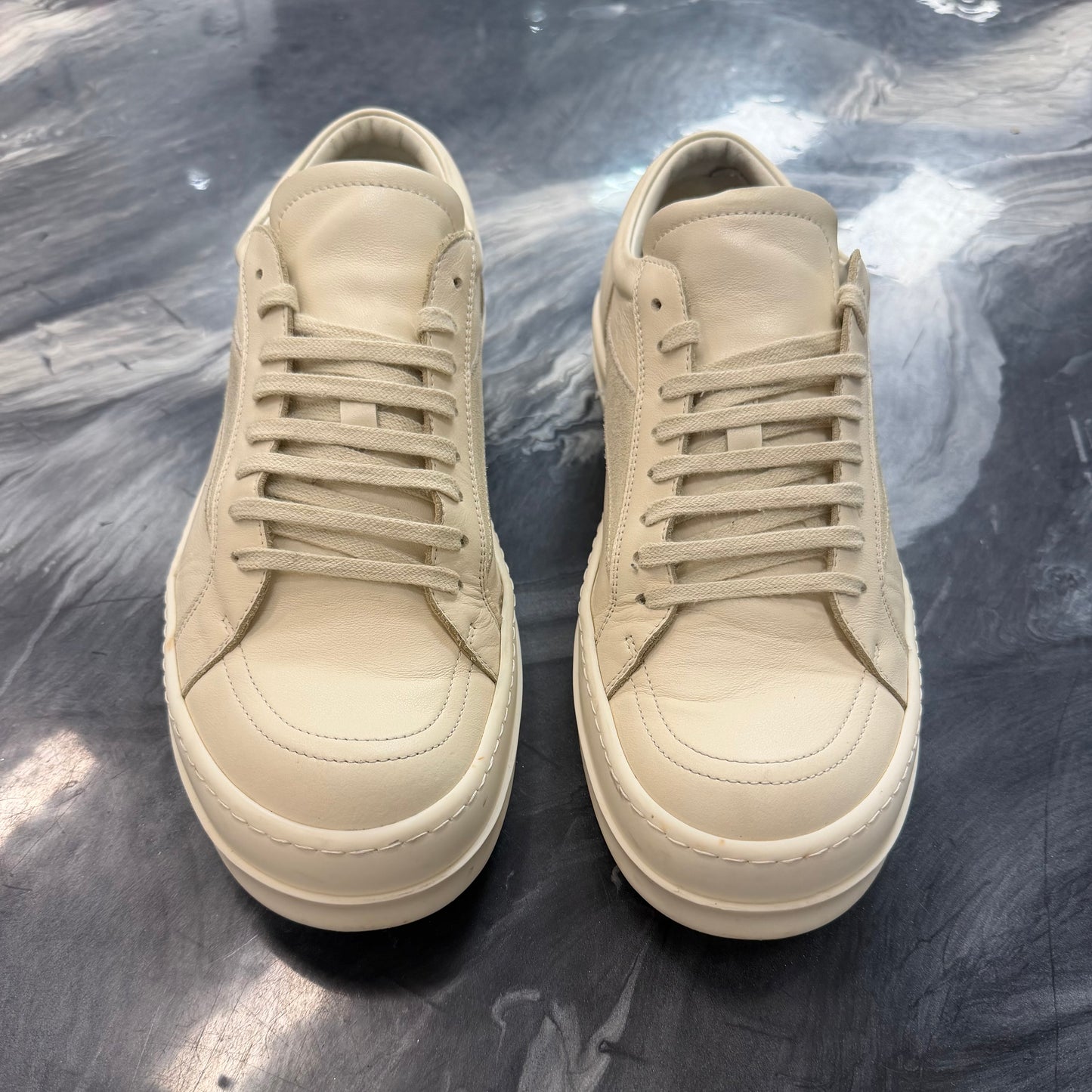 Rick Owens Mainline Vintage Low White (USED NO BOX)