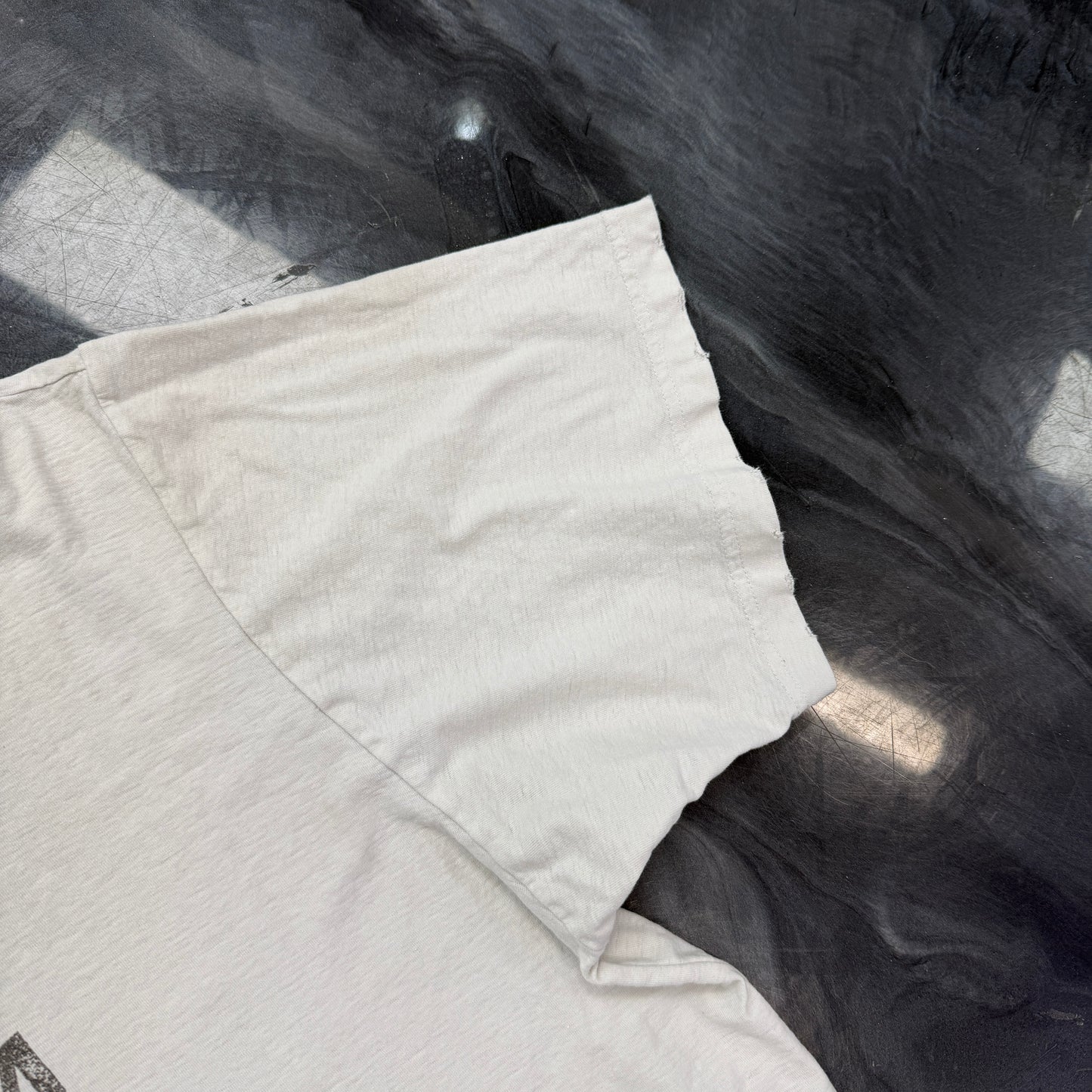 Acne Studios Logo 1996 Distressed Short Sleeve Tee White