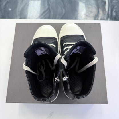 Rick Owens Concordians Leather High Black Milk Ramone’s (USED)