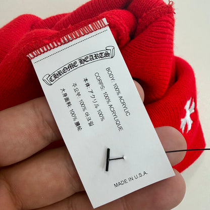 Chrome Hearts Logo Beanie Red