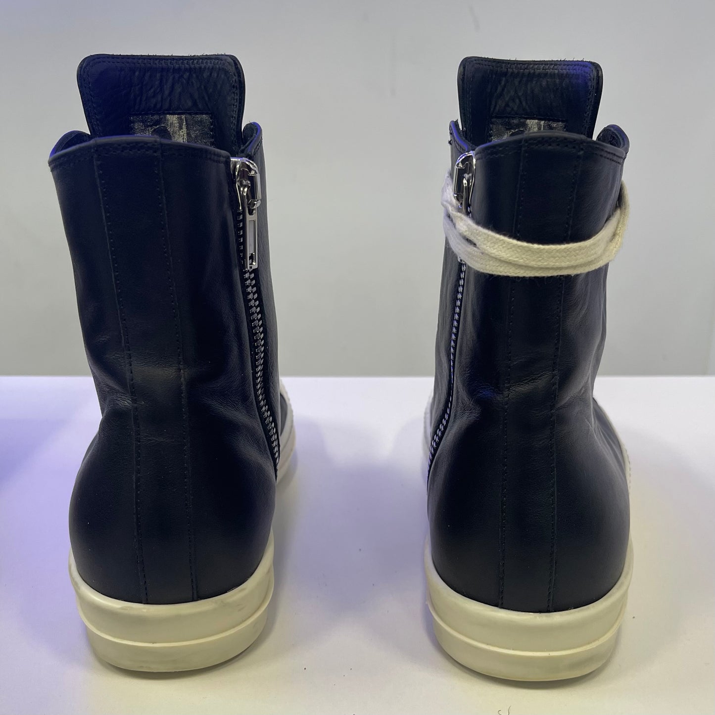 Rick Owens Concordians Leather High Black Milk (USED)