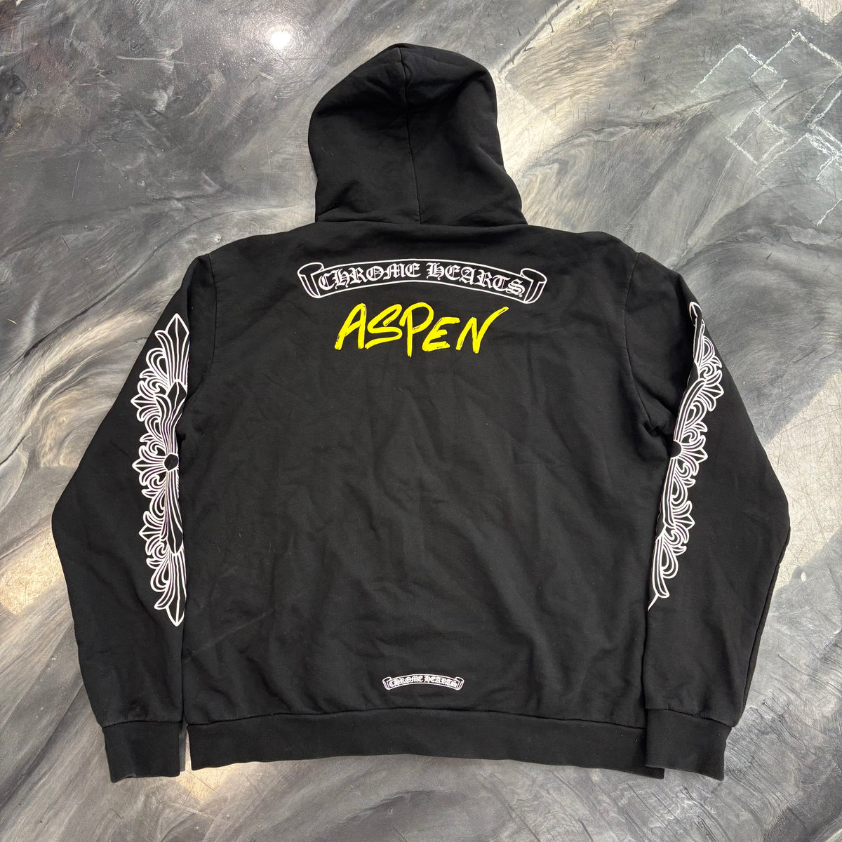 Chrome Hearts Aspen Matty Boy Exclusive Floral/Cross Thermal Zip-Up Hoodie