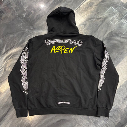 Chrome Hearts Aspen Matty Boy Exclusive Floral/Cross Thermal Zip-Up Hoodie