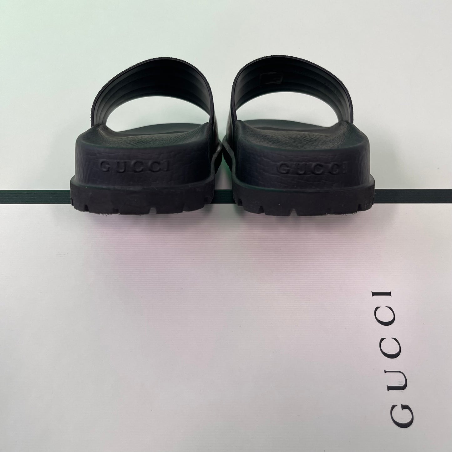 Gucci Men’s Web Slide Sandals (USED)