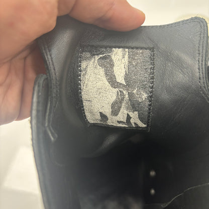 Rick Owens High-Top Black Pebbled Lamb Leather Ramone (USED)