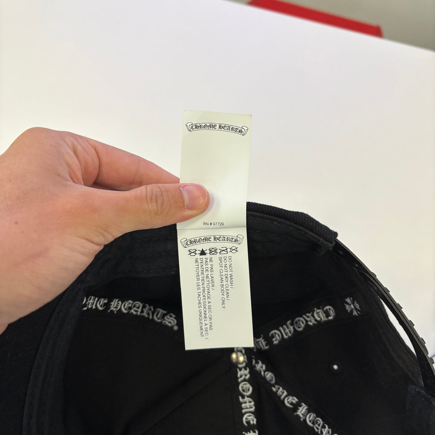 Chrome Hearts Embroidered Cross Scroll Hat