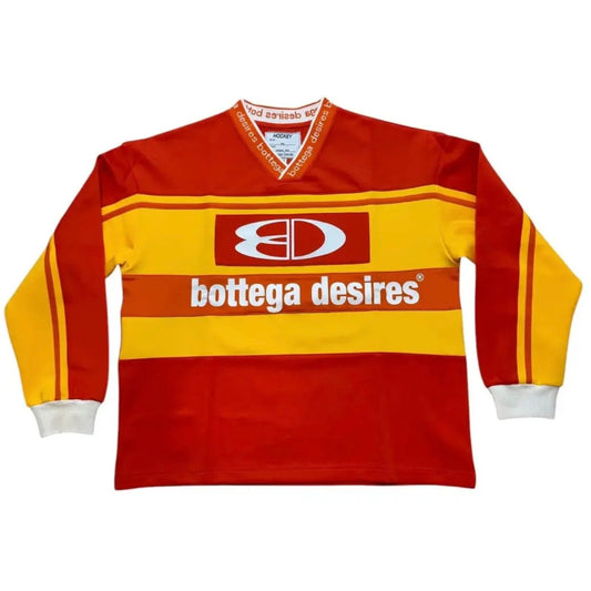 Bottega Desires Hockey
Jersey Red Orange