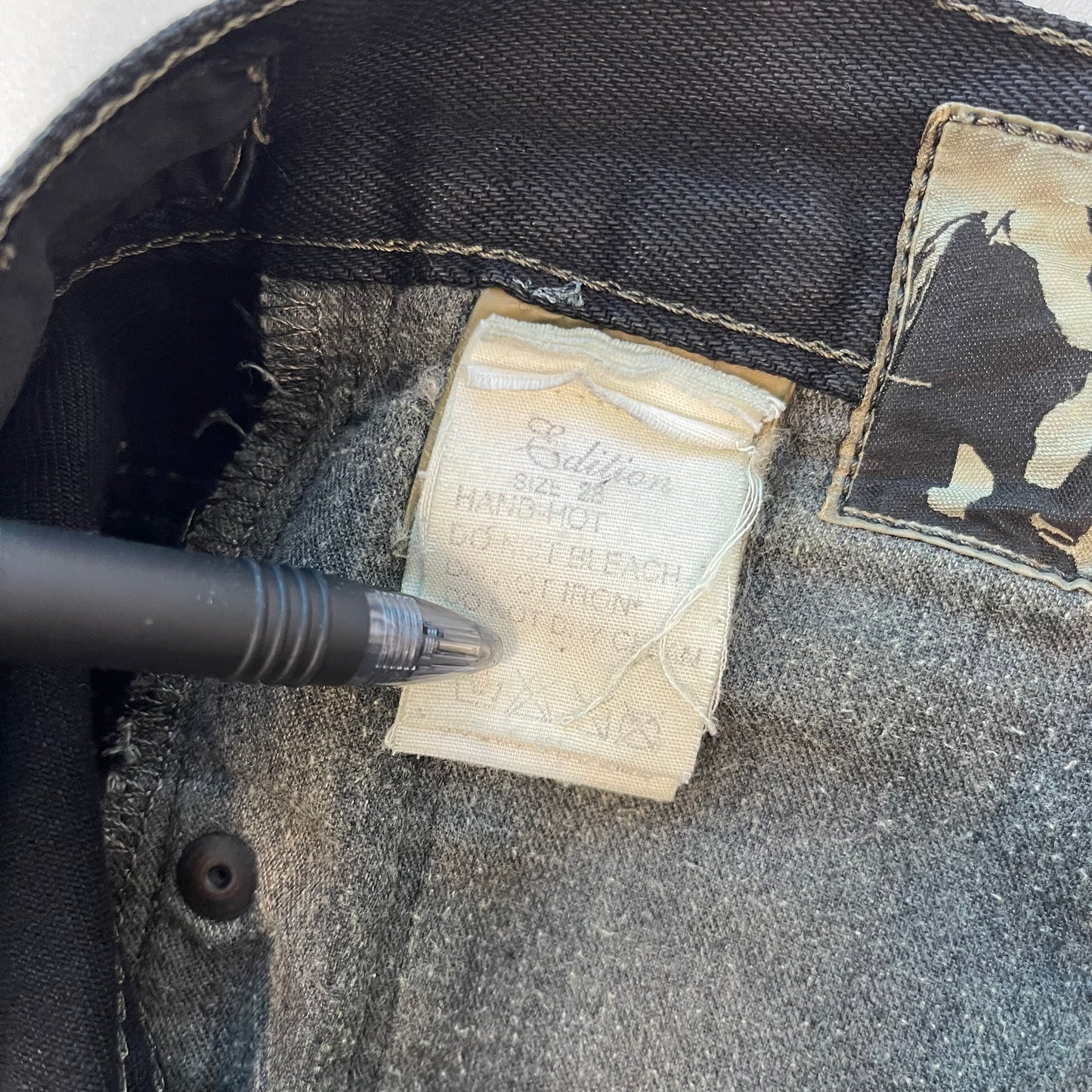 Rick Owens Black Waxed Detroit Jeans