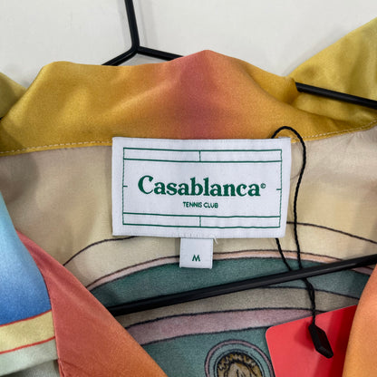 Casa Blanca Multi Color Window Silk Button Up