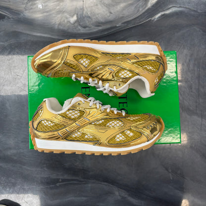 Bottega Veneta Orbit Low-Top Sneakers Gold (USED)