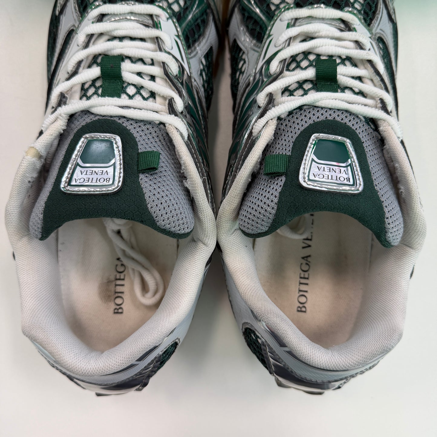 Bottega Veneta Silver & Green Orbit Sneaker (Used)