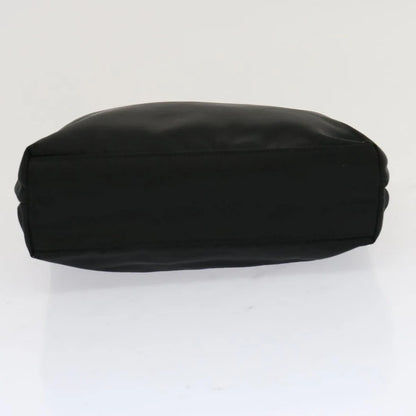 PRADA Hand Bag Nylon Black With Buckle Straps
