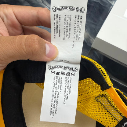 Chrome Hearts Eyechart Trucker Hat Yellow