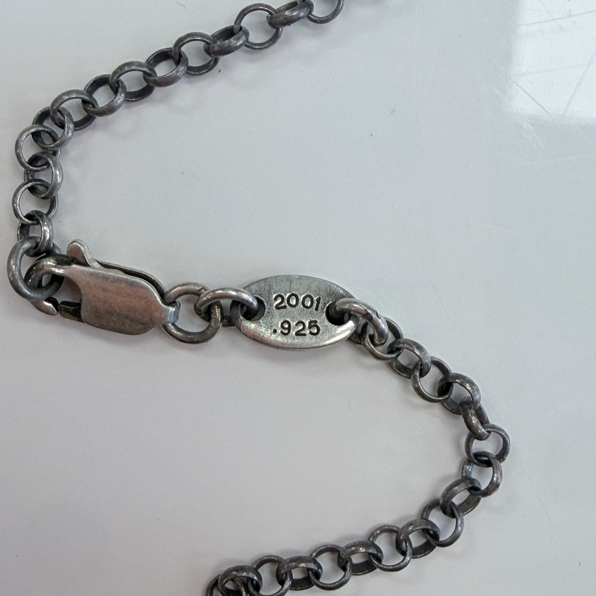 Chrome Hearts Diamond Safety Pin Necklace