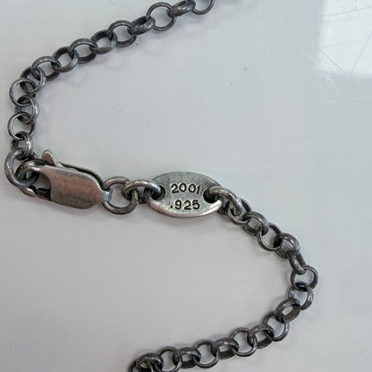 Chrome Hearts Diamond Safety Pin Necklace