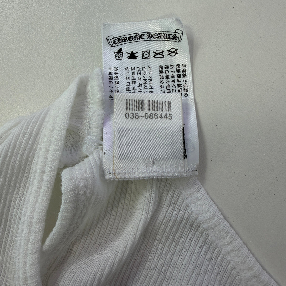 Chrome Hearts Richard Stark Middle
Finger Tank White