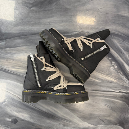 Dr. Martens 1460 DRKSHDW Quad Sole Mega Lace Boot Rick Owens Black (Used)(No Box)