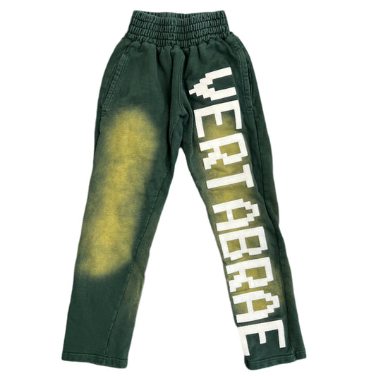 Vertabrae Green Washes Logo Sweatpants