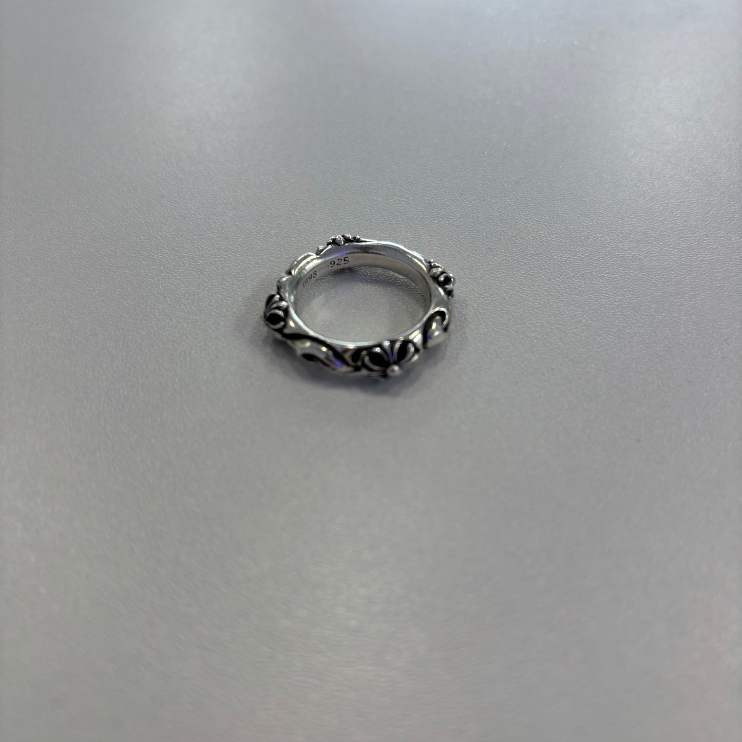 Chrome Hearts 925 Silver SBT Band Ring