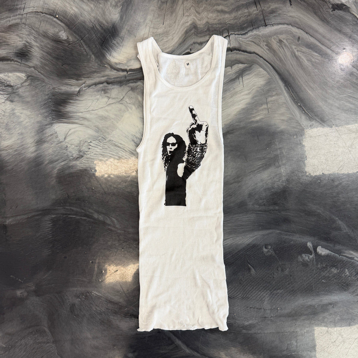 Chrome Hearts Richard Stark Middle
Finger Tank White