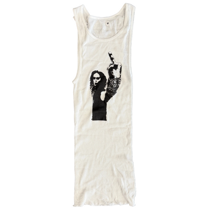 Chrome Hearts Richard Stark Middle
Finger Tank White