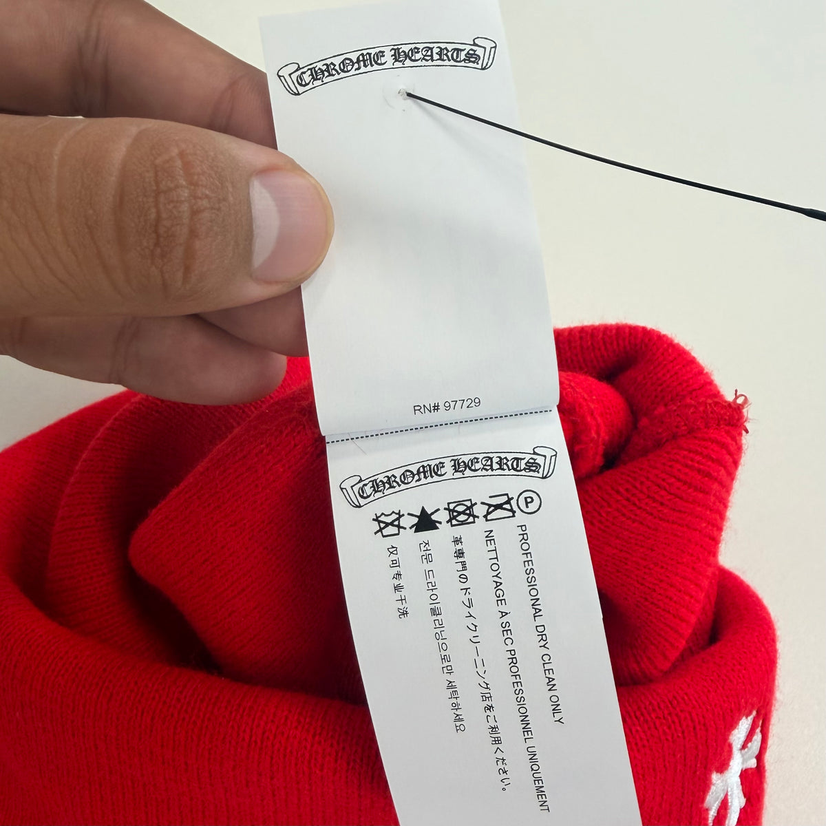 Chrome Hearts Logo Beanie Red