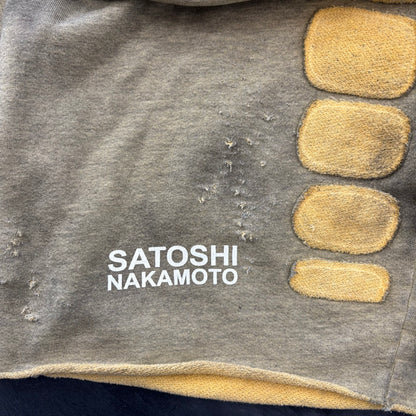 Satoshi Nakamoto 'Destroyed Patchwork' Moto Shorts