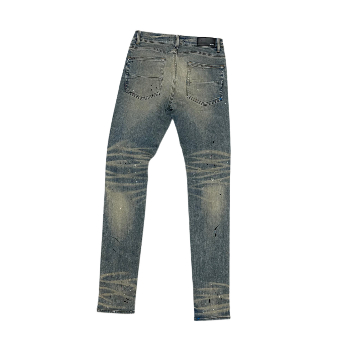 AMIRI MX1 Artist Paint Splatter Denim